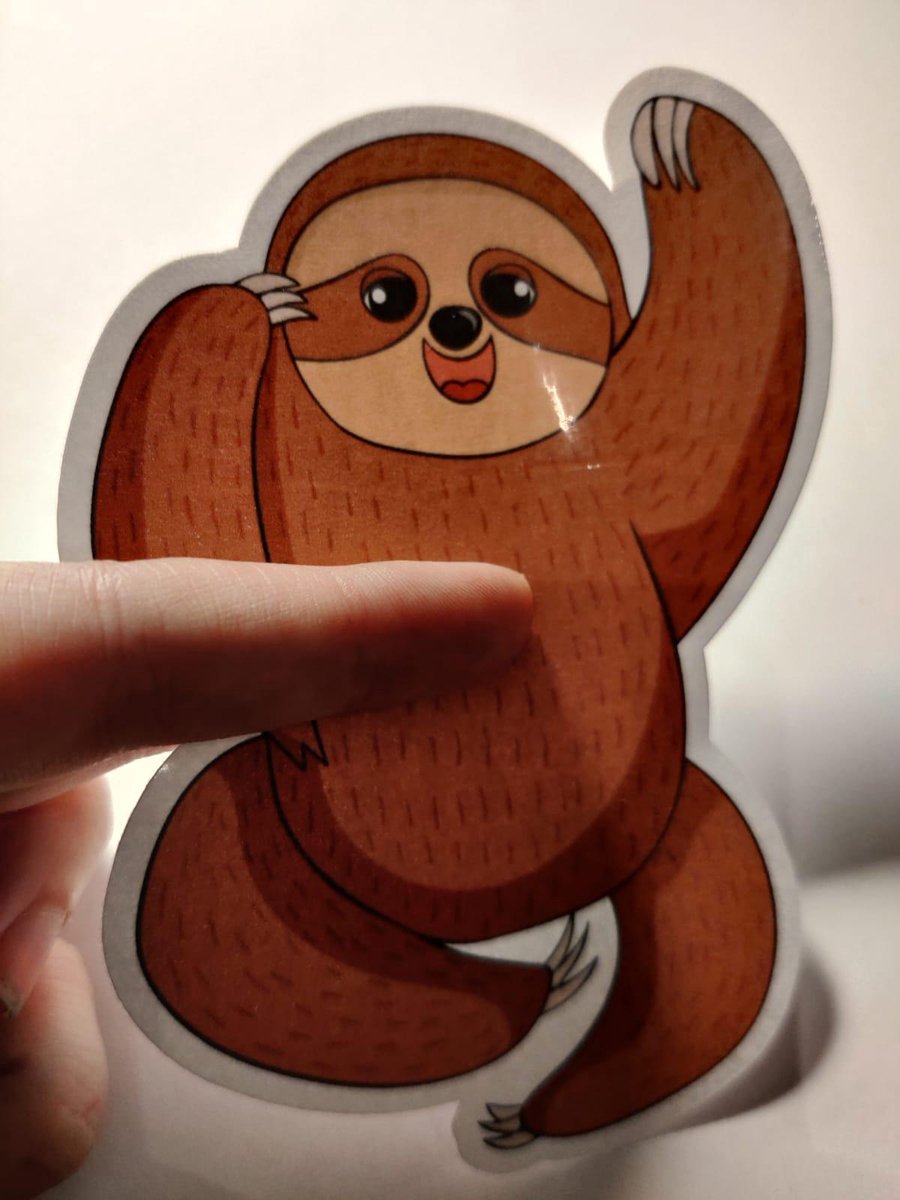 Luiaard Stickers - Cute Springend - Sloth Sticker - Coffee Tea Hot Drink - Schattige Dieren - Luiaards - Journaling - Bullet Journal - Scrapbooking - Leuke Stickers - Laptop Sticker - Telefoon Sticker - Dieren - Dier - Lief - Cute